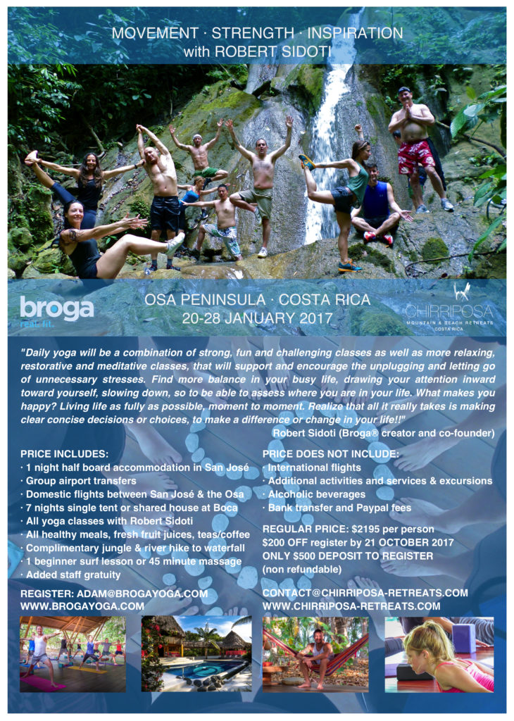 Broga Yoga Costa Rica Retreat, 2017